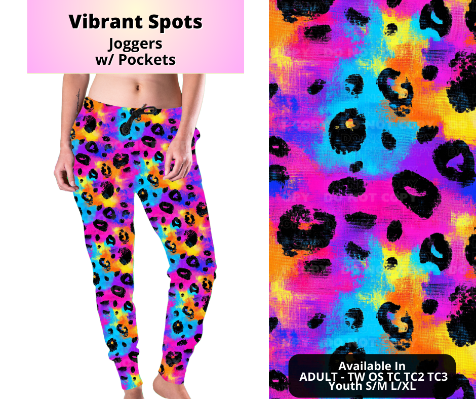 Preorder! Closes 4/2. ETA July. Vibrant Spots Joggers