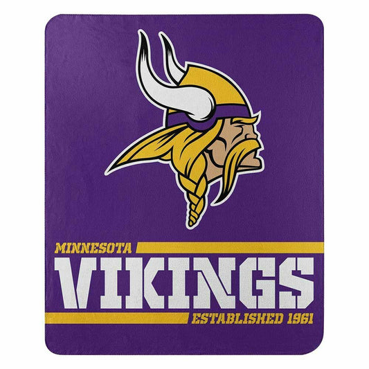 Minnesota Vikings NFL Split Wide Fleece Blanket 50" x 60"