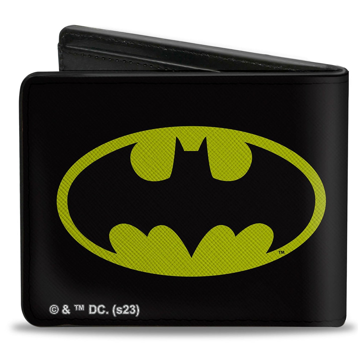 Bi-Fold  Wallet - Batman Bat Signal Logo Black/Yellow/Black