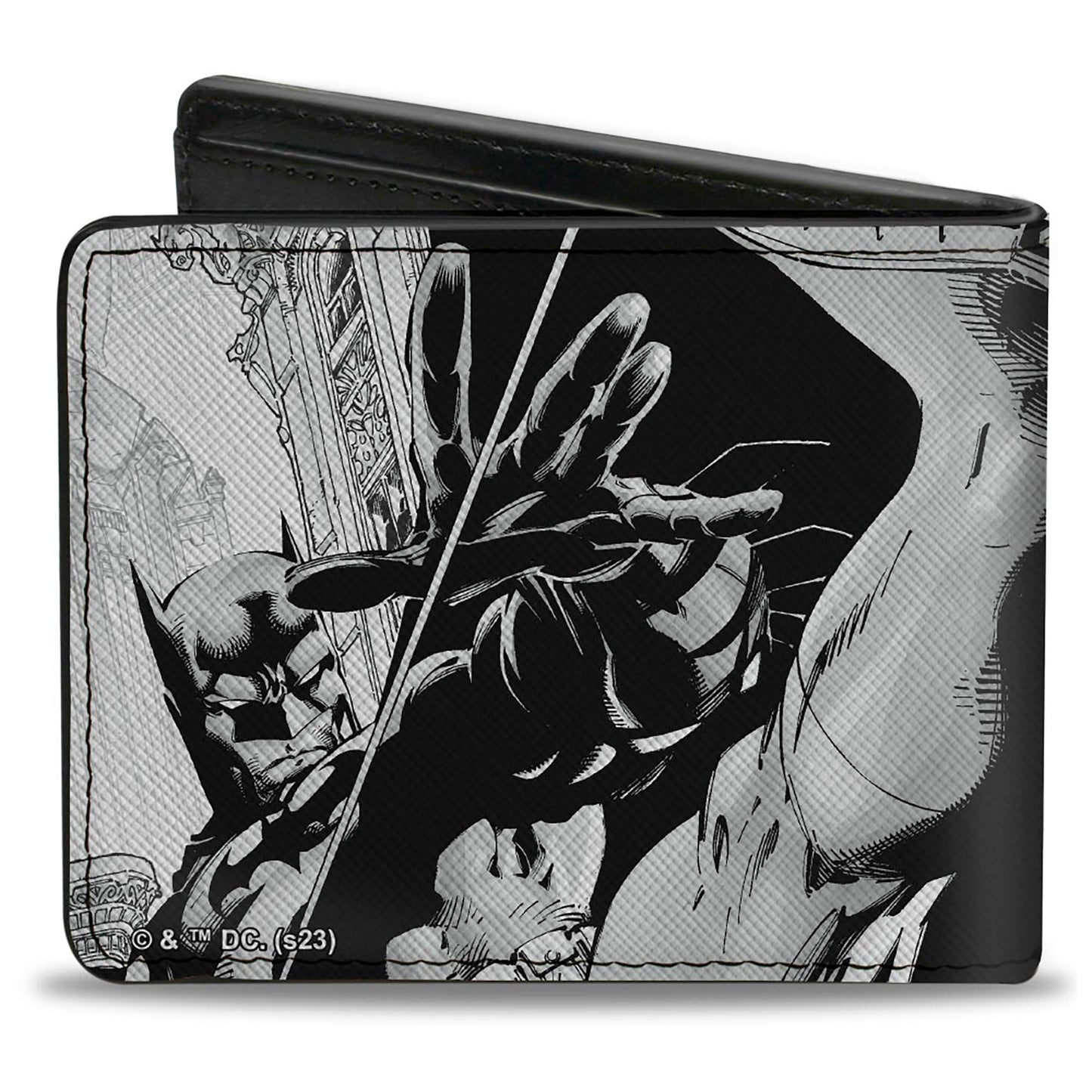 Bi-Fold  Wallet - Batman Jim Lee Hush Chain and Grappling Hook Pencils White/Black