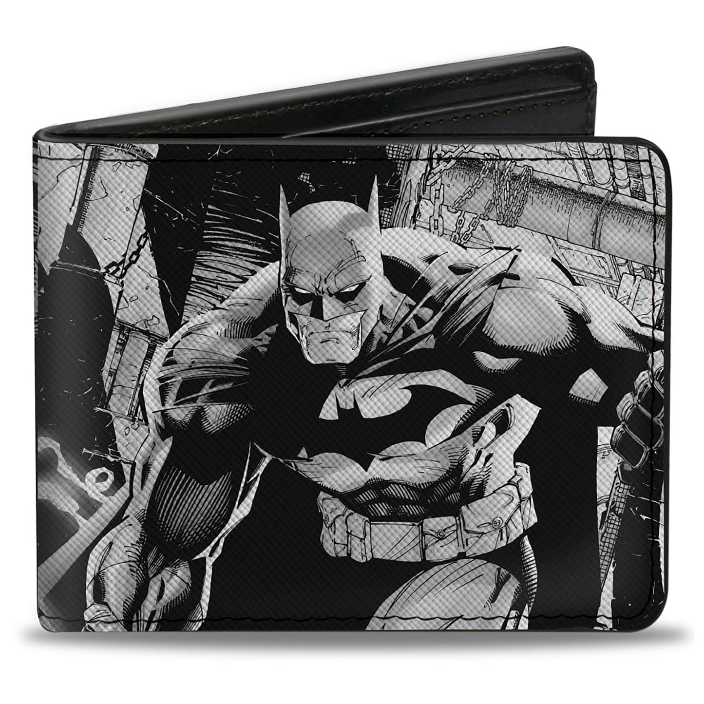 Bi-Fold  Wallet - Batman Jim Lee Hush Chain and Grappling Hook Pencils White/Black