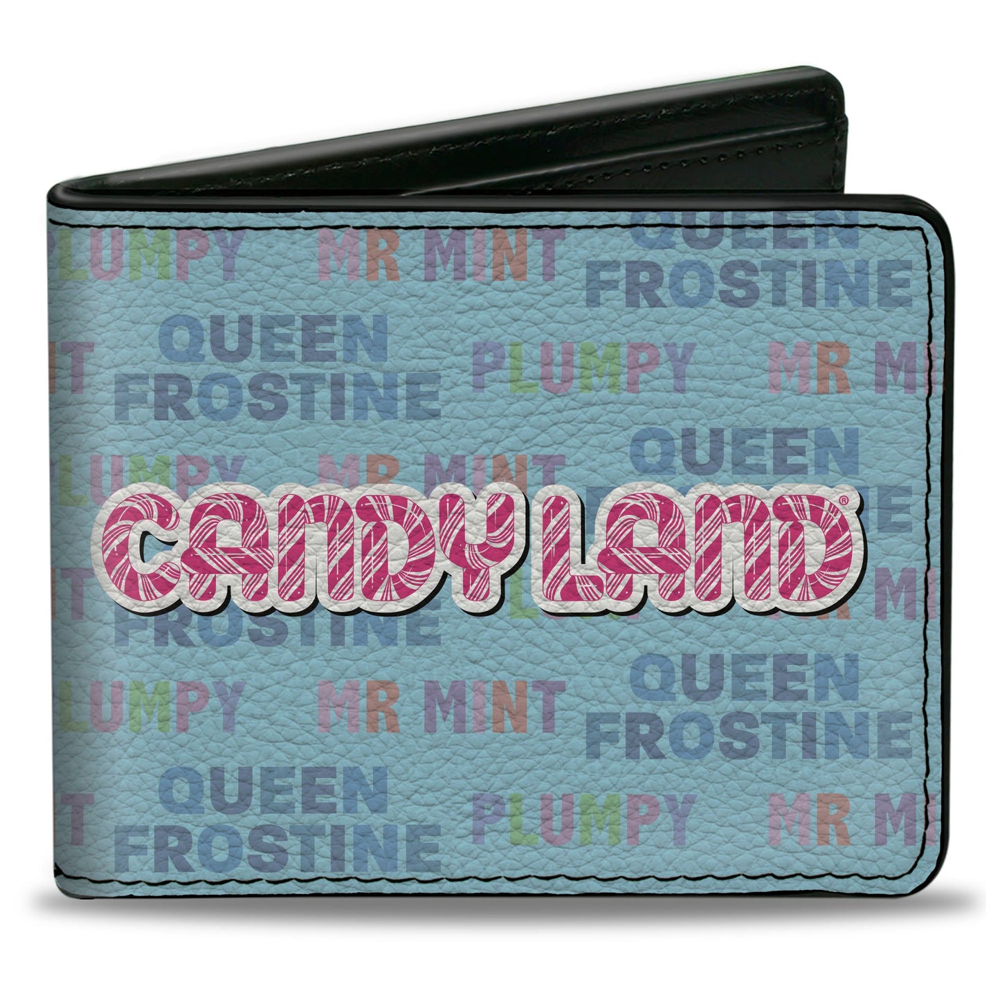 Bi-Fold Wallet - CANDY LAND Character Trio and Text Blue/Multi Color