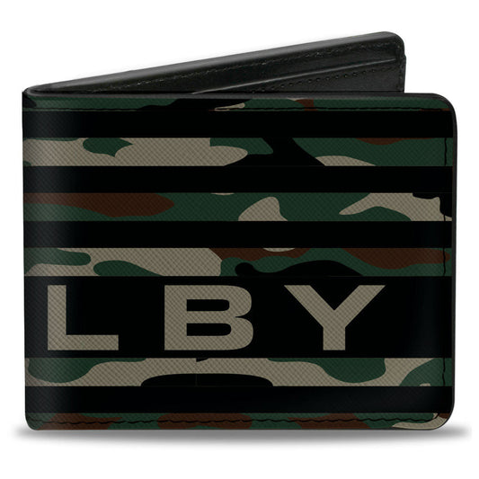 Bi-Fold Wallet - Carroll Shelby SHELBY Stretch Americana Camo Olive/Black