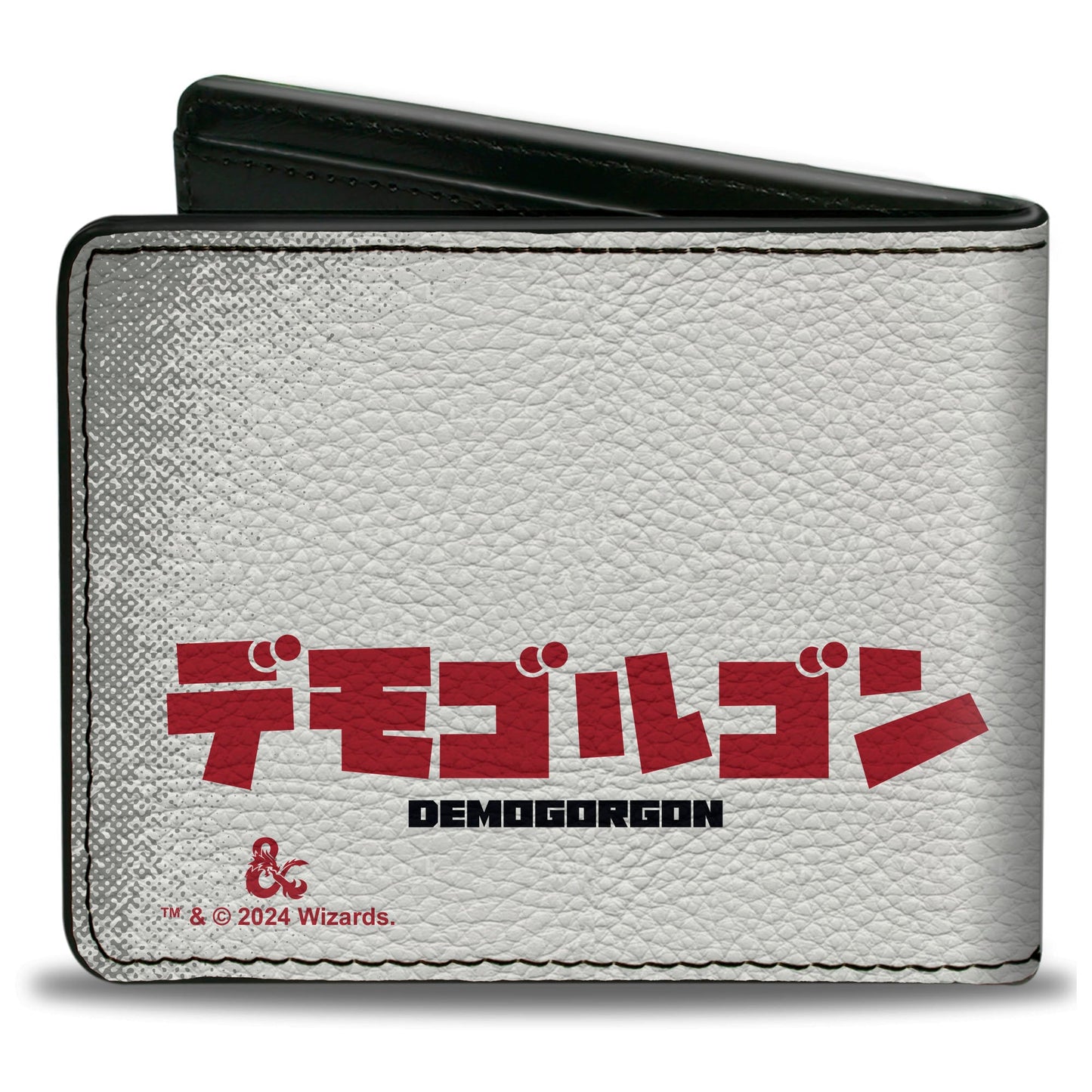 Bi-Fold Wallet - Dungeons & Dragons Demogorgon and Dice Japanese Text White