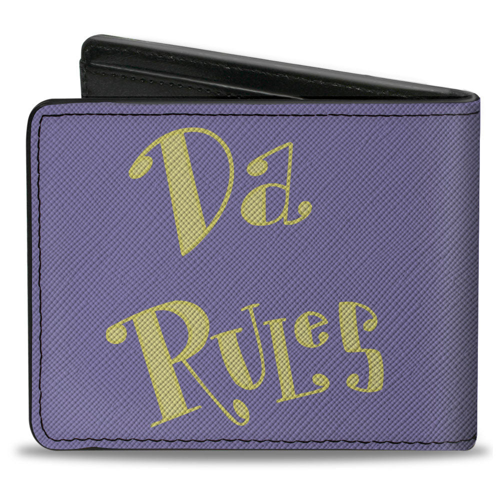 Bi-Fold Wallet - The Fairly OddParent DA RULES Book Lavender/Yellow