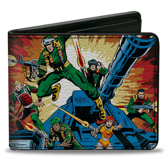 Bi-Fold Wallet - GI JOE A Real American Hero #1 Comic Cover Explosion Scene and Title Logo