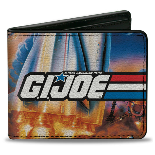 Bi-Fold Wallet - GI JOE Retro Shuttle Poster Scene