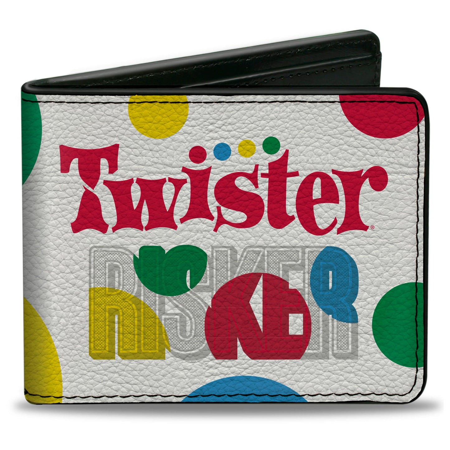 Bi-Fold Wallet - TWISTER RISKER Circle Spots White/Multi Color