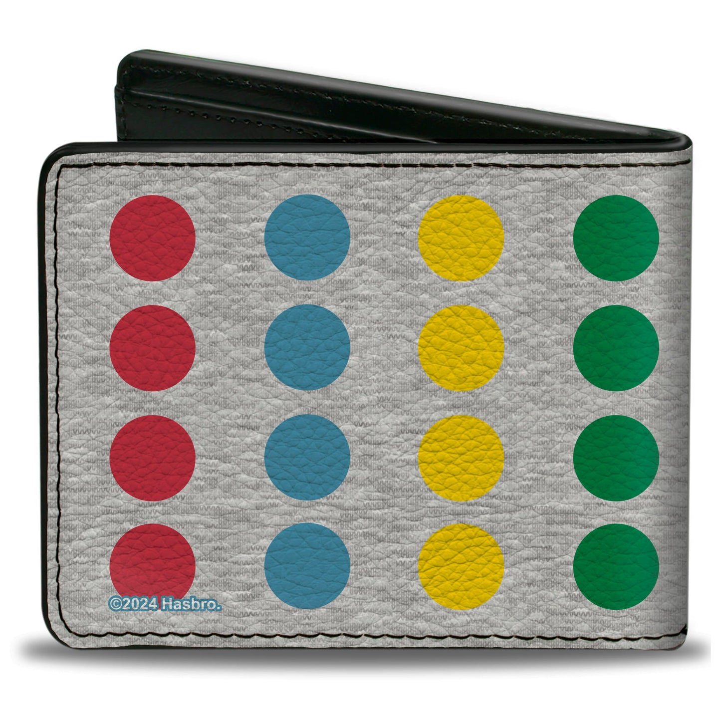 Bi-Fold Wallet - Twister COOL MOVES Circle Spots Gray/Multi Color