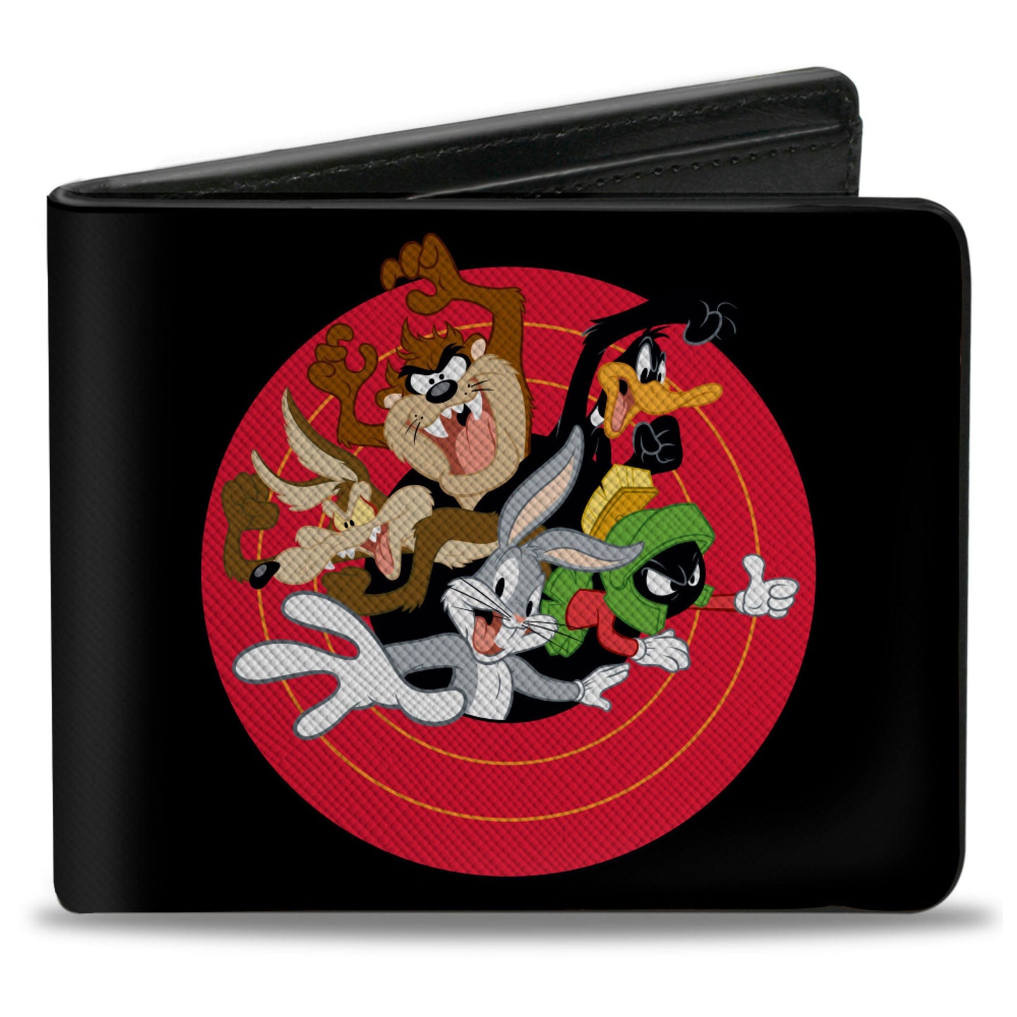 Bi-Fold  Wallet - Looney Tunes 5-Character Bullseye Pose Black