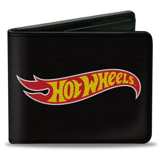 Bi-Fold Wallet - HOT WHEELS Fire Logo Black/Red/Yellow