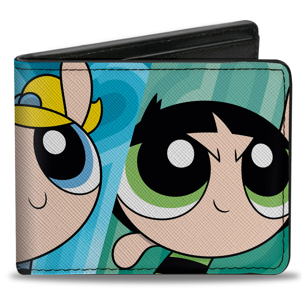 Bi-Fold Wallet - The Powerpuff Girls Character Close-Up Blocks