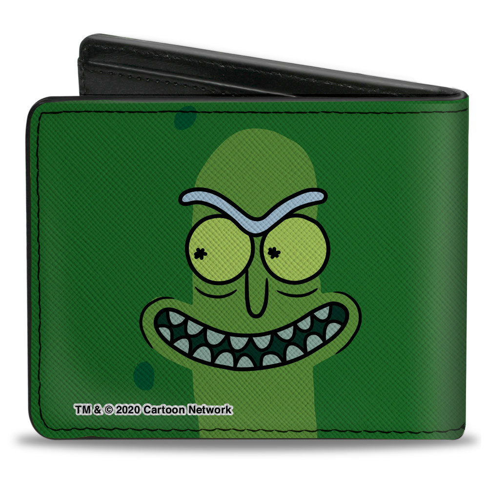 Bi-Fold Wallet - Rick and Morty Pickle Rick Grinning Greens