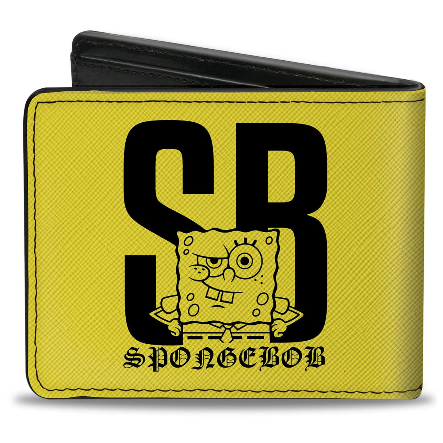 Bi-Fold Wallet - SpongeBob SB Winking Pose Yellow/Black