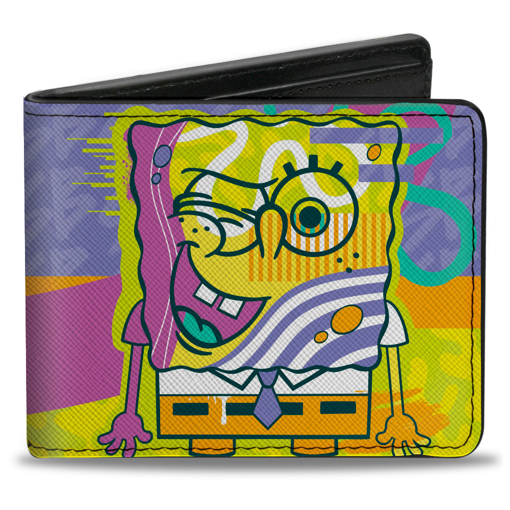 Bi-Fold Wallet - SpongeBob SquarePants Winking Pose Multi Color