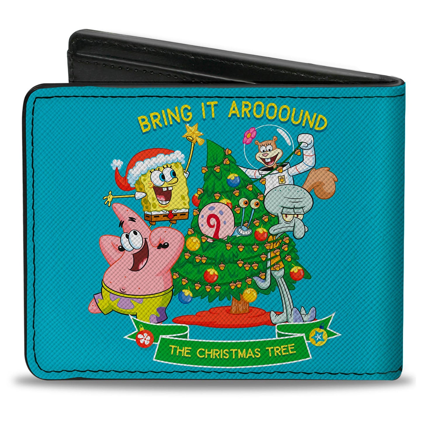 Bi-Fold Wallet - SpongeBob SquarePants THE CHRISTMAS TREE Group Pose Blue