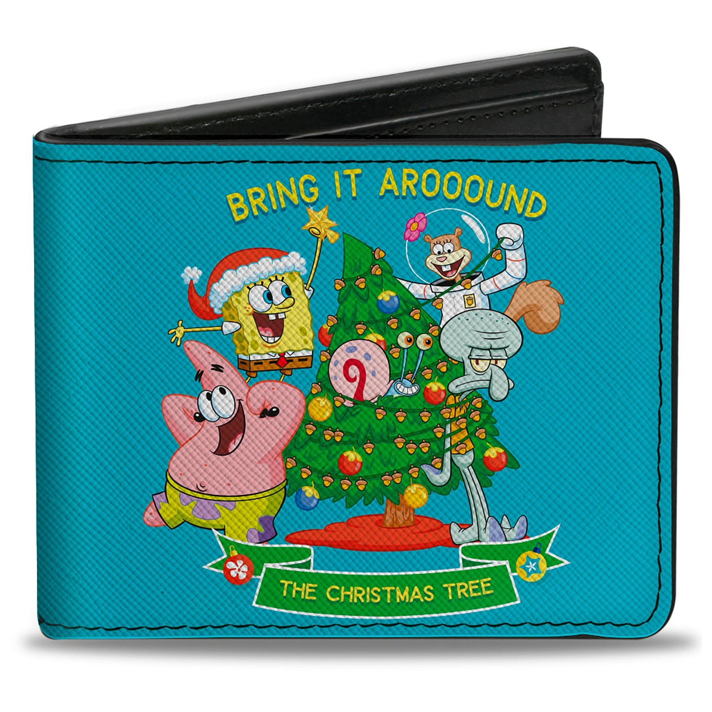 Bi-Fold Wallet - SpongeBob SquarePants THE CHRISTMAS TREE Group Pose Blue