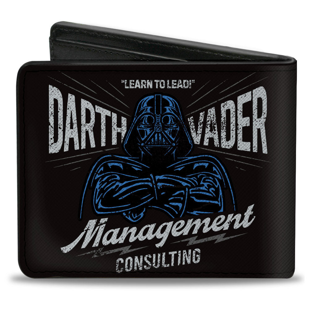 Bi-Fold Wallet - Star Wars DARTH VADER MANAGEMENT CONSULTING Ad Weathered Black/Gray/Blue