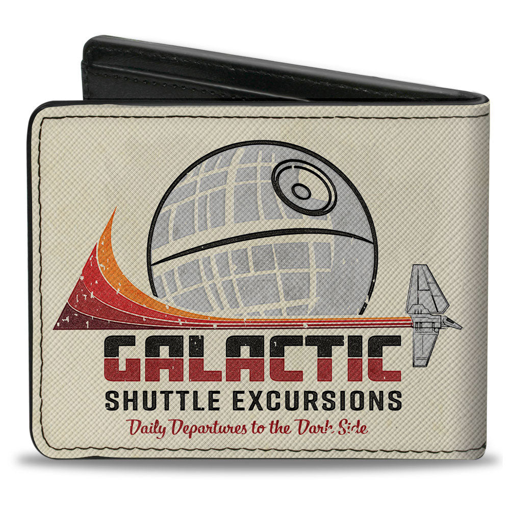 Bi-Fold Wallet - Star Wars Death Star GALACTIC SHUTTLE EXCURSIONS Ad Cream