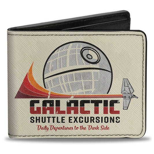 Bi-Fold Wallet - Star Wars Death Star GALACTIC SHUTTLE EXCURSIONS Ad Cream