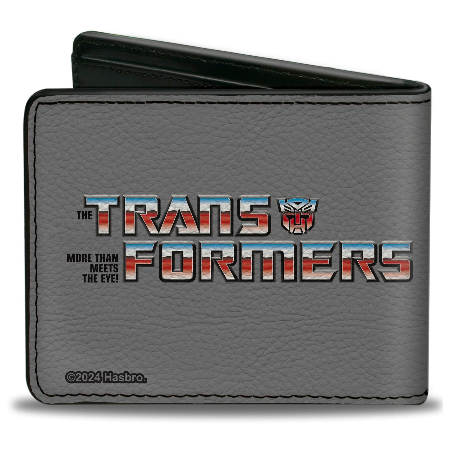 Bi-Fold Wallet - TRANSFORMERS THE BATTLE OF CYBERTRON Scene and Title Logo Gray