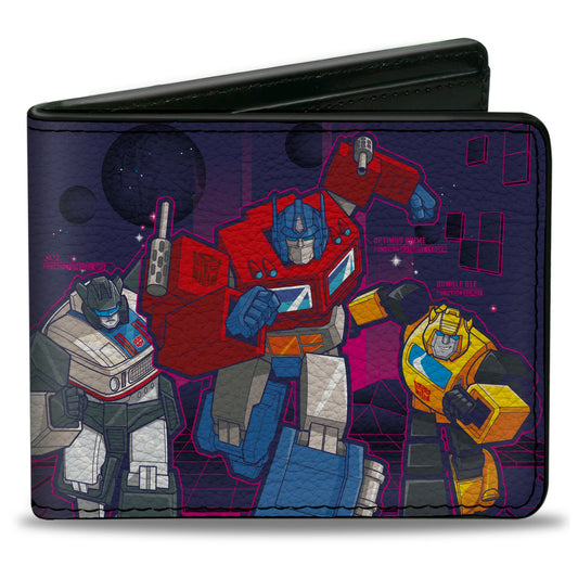 Bi-Fold Wallet - Transformers AUTOBOTS ROLL OUT Group Pose Blues