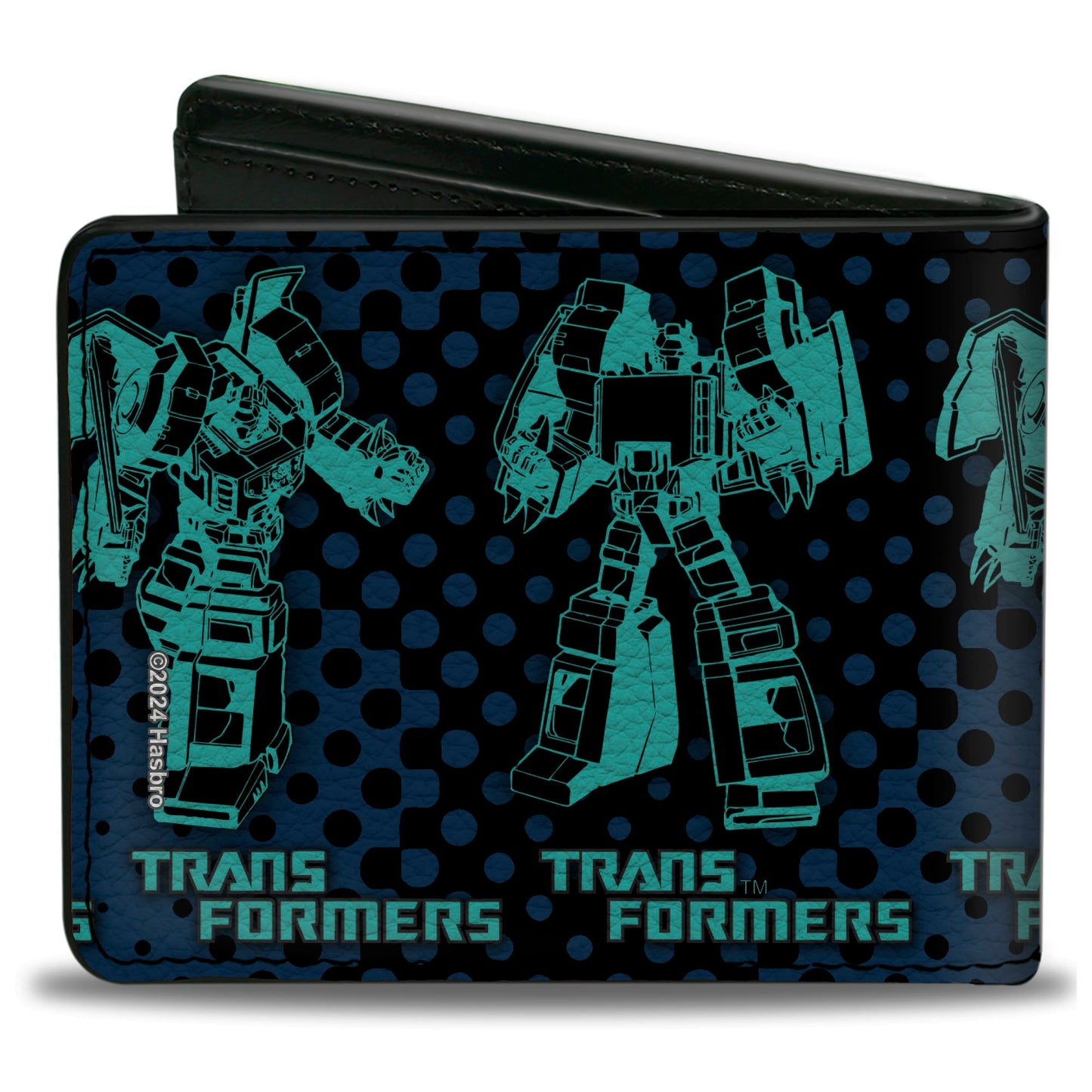 Bi-Fold Wallet - TRANSFORMERS Grimlock Poses Halftone Black/Blues