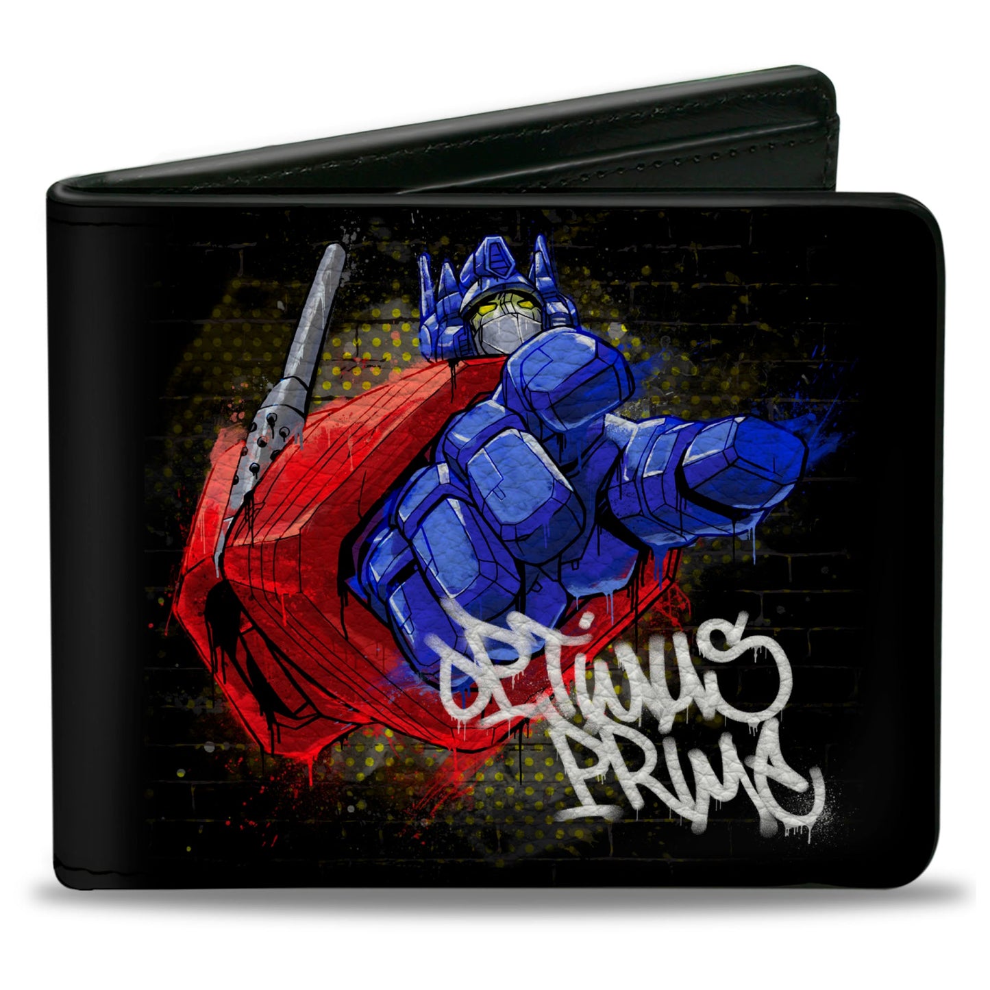 Bi-Fold Wallet - Transformers OPTIMUS PRIME Pointing Pose/Tag Black