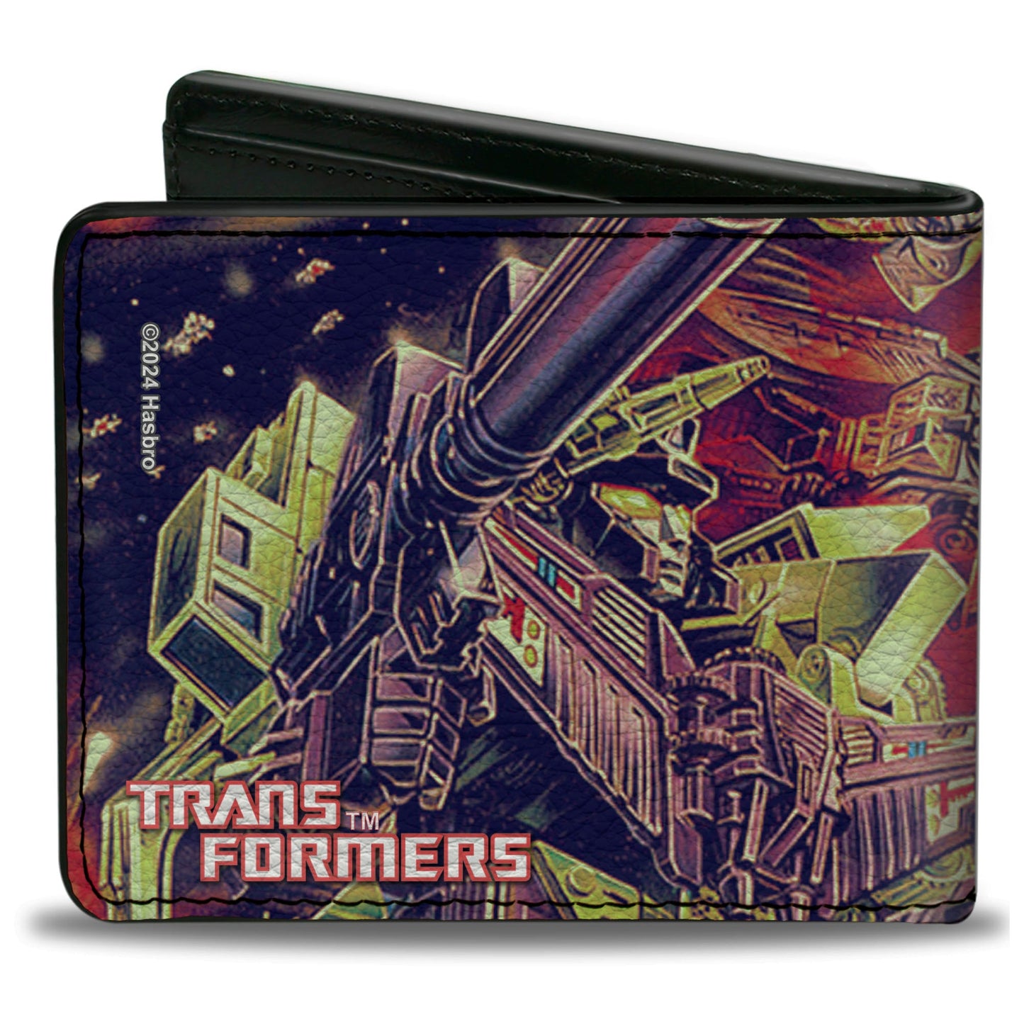 Bi-Fold Wallet - TRANSFORMERS Devastator/Dinobots 1985 Box Art Battle Scene