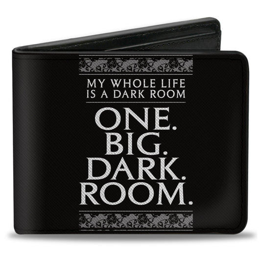 Bi-Fold  Wallet - Beetlejuice ONE BIG DARK ROOM Lydia Quote Black/White