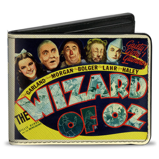 Bi-Fold Wallet - THE WIZARD OF OZ Vintage Movie Poster with Characters