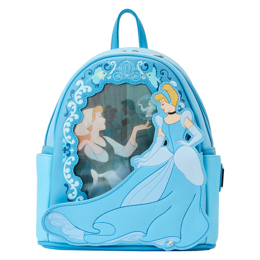 LOUNGEFLY
 DISNEY CINDERELLA PRINCESS LENTICULAR SERIES MINI BACKPACK