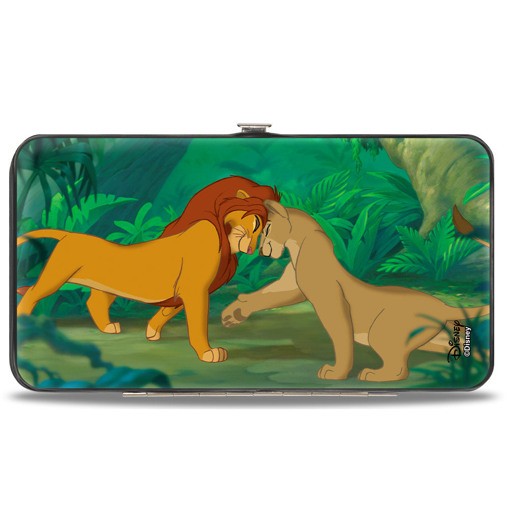 Hinged Wallet - The Lion King Young Simba & Nala + Grown Up Snuggle Pose