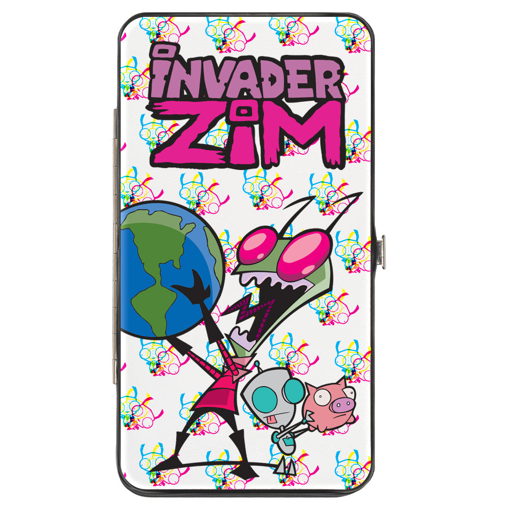 Hinged Wallet - INVADER ZIM Rule the World Pose White/Multi Color