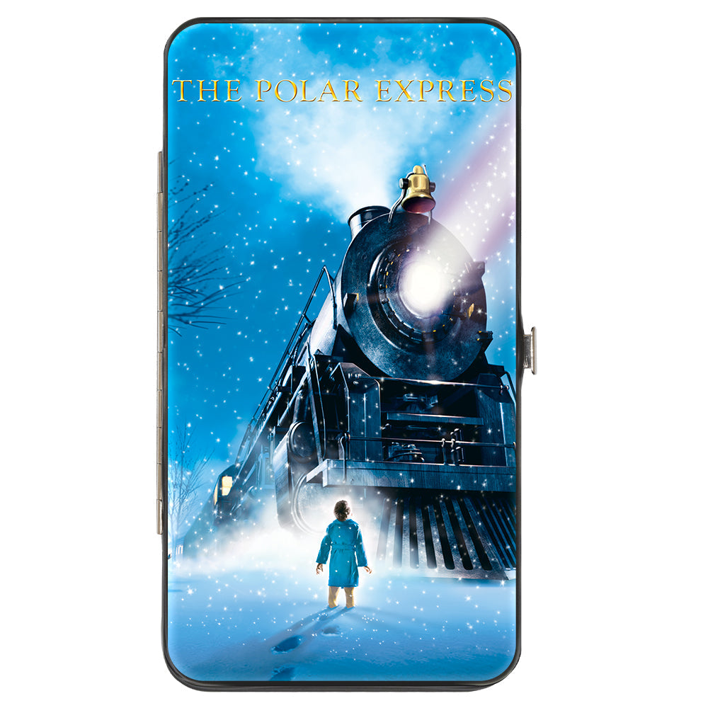 Hinged Wallet - THE POLAR EXPRESS Engine Car Light Beam Scene