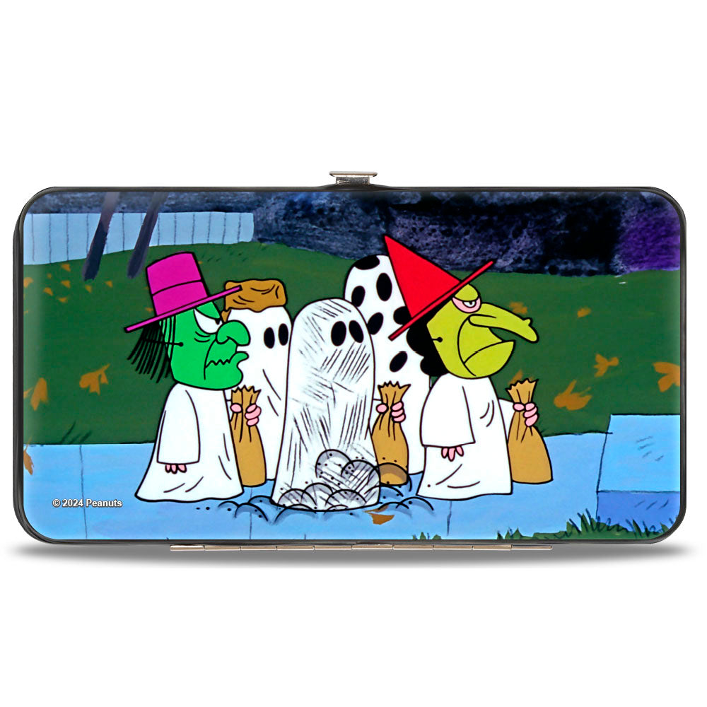 Hinged Wallet - Peanuts Gang Halloween Trick or Treat Group Pose