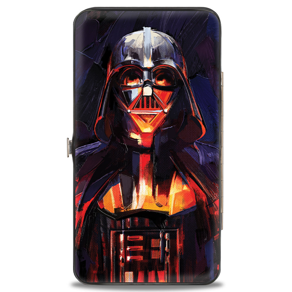 Hinged Wallet - Star Wars Darth Vader Brush Stroke Pose Black