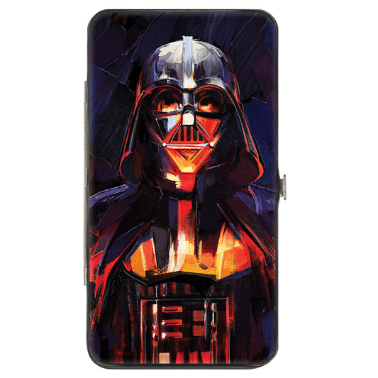 Hinged Wallet - Star Wars Darth Vader Brush Stroke Pose Black