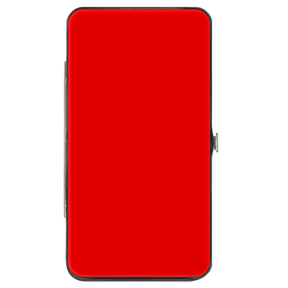 Hinged Wallet - Plain Red