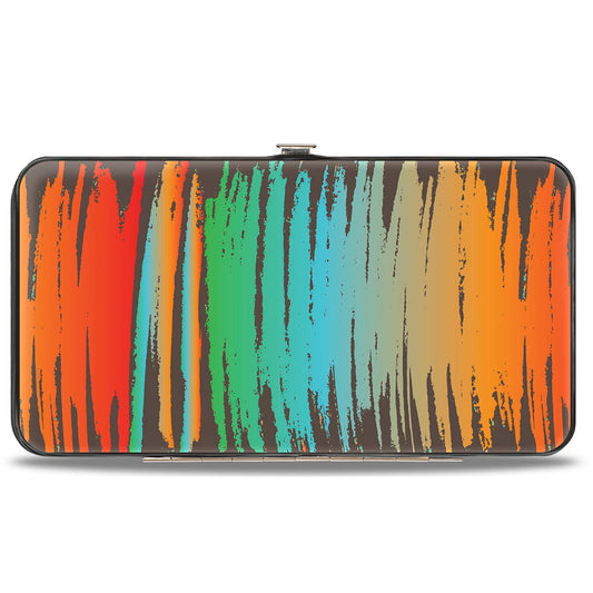 Hinged Wallet - Scribble Zarape Fade Brown/Multi Color