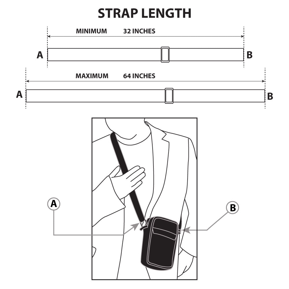 Crossbody Wallet - Lightyear STAR COMMAND XL-15 Spaceship Schematic Black Blues Orange