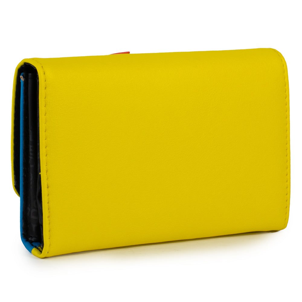 Women's Fold Over Wallet Rectangle - Pixar Luxo Ball Bounding Yellow Red Blue