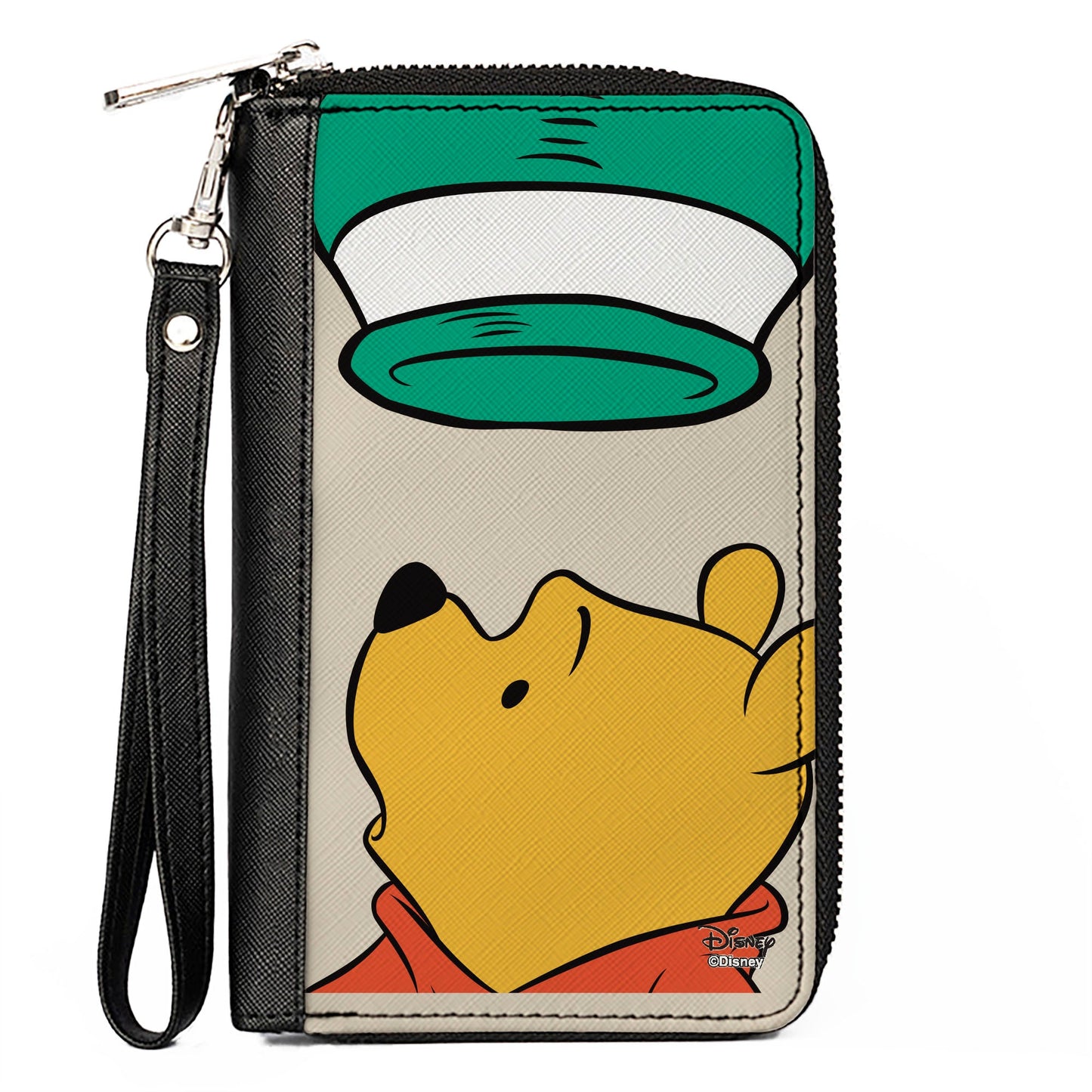 Women's PU Zip Around Wallet Rectangle - Winnie the Pooh Empty Honeypot Pose