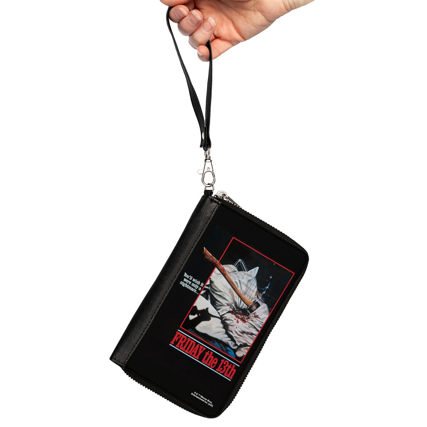 PU Zip Around Wallet Rectangle - FRIDAY THE 13TH YOU'LL WISH IT WERE ONLY A NIGHTMARE Movie Poster