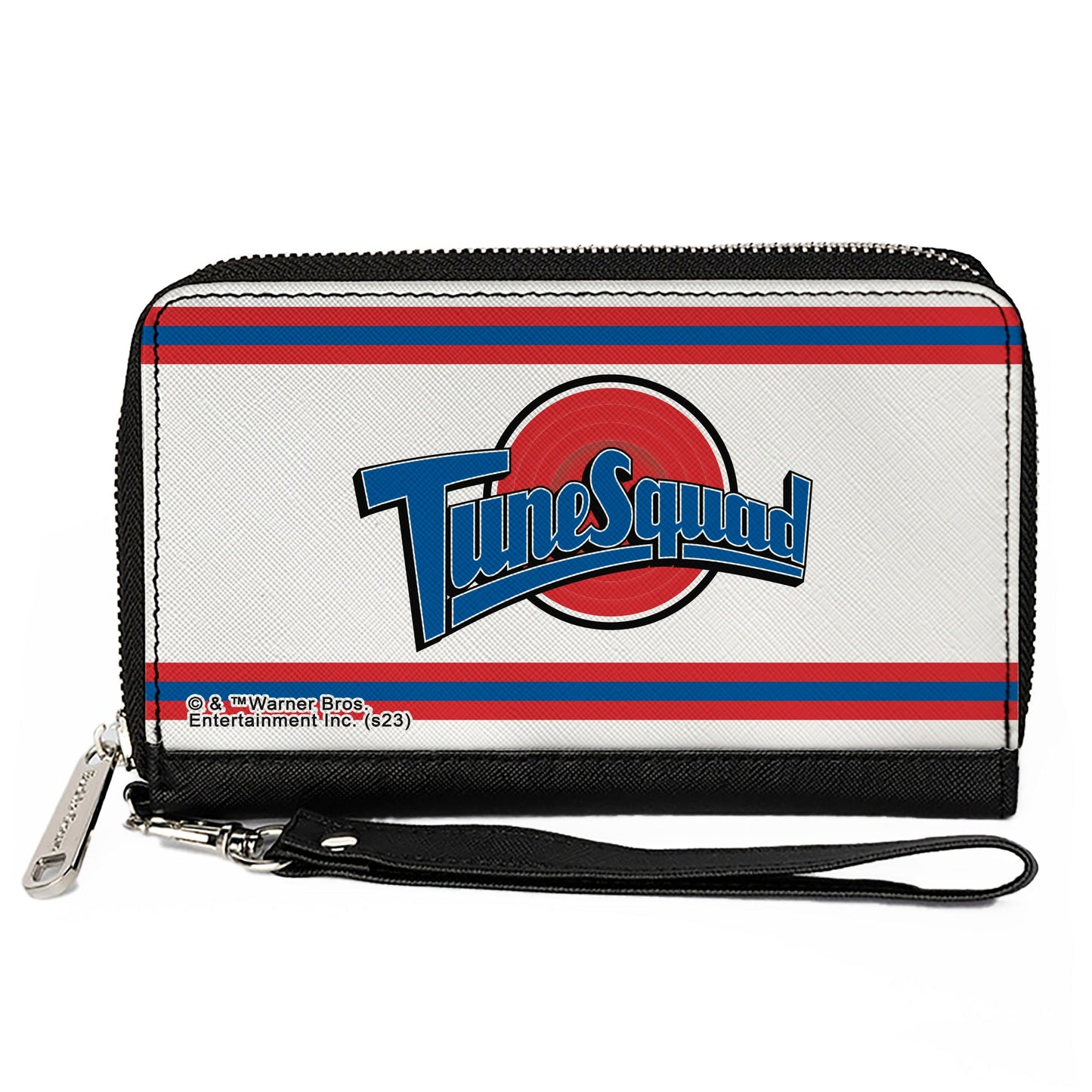 PU Zip Around Wallet Rectangle - Space Jam TUNE SQUAD Logo Stripe White/Red/Blue