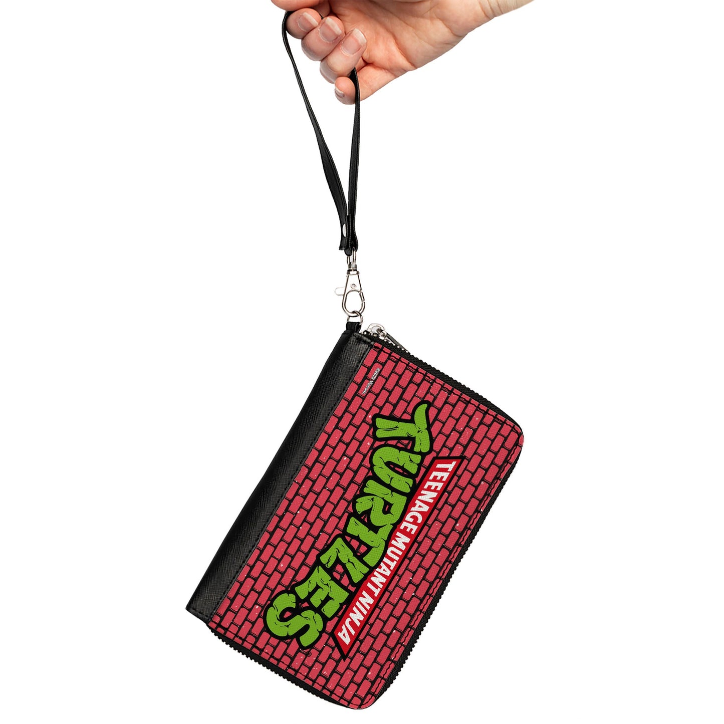 PU Zip Around Wallet Rectangle - TEENAGE MUTANT NINJA TURTLES Brick Title Logo