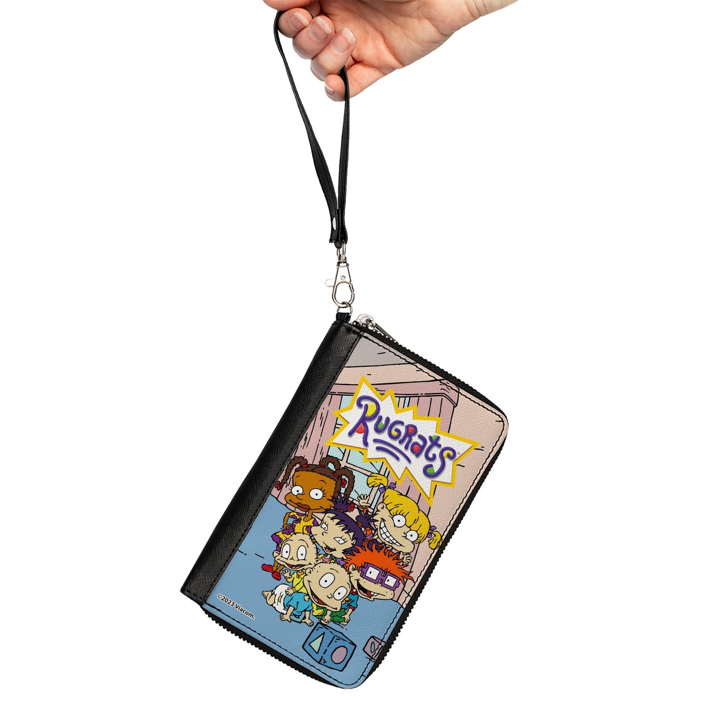 PU Zip Around Wallet Rectangle - RUGRATS Group Pose