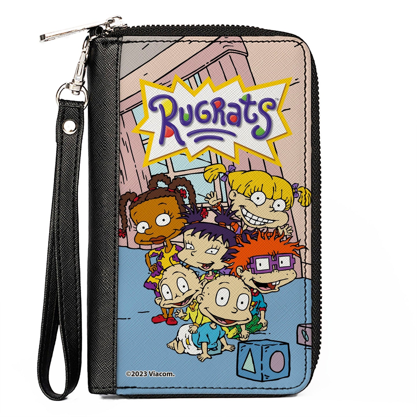 PU Zip Around Wallet Rectangle - RUGRATS Group Pose