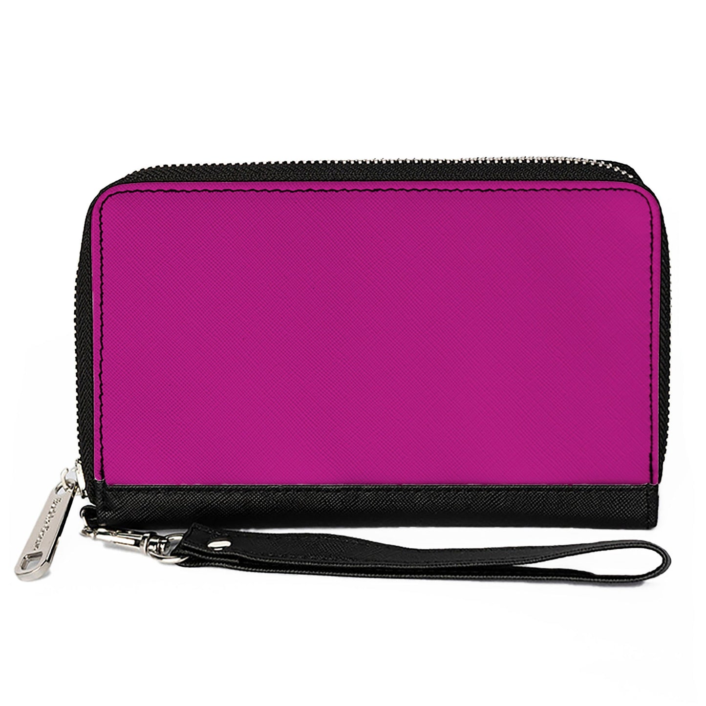 PU Zip Around Wallet Rectangle - Fuchsia