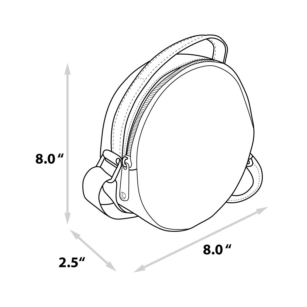 Round Crossbody Bag - Star Wars The Book of Boba Fett Bounty Hunter and Kyr'bes Mythosaur Icon Grays